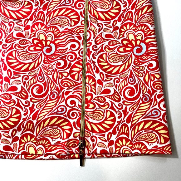 Sport Haley Golf Skort Coral Print Exposed Zipper Women’s 10 - Picture 4 of 14